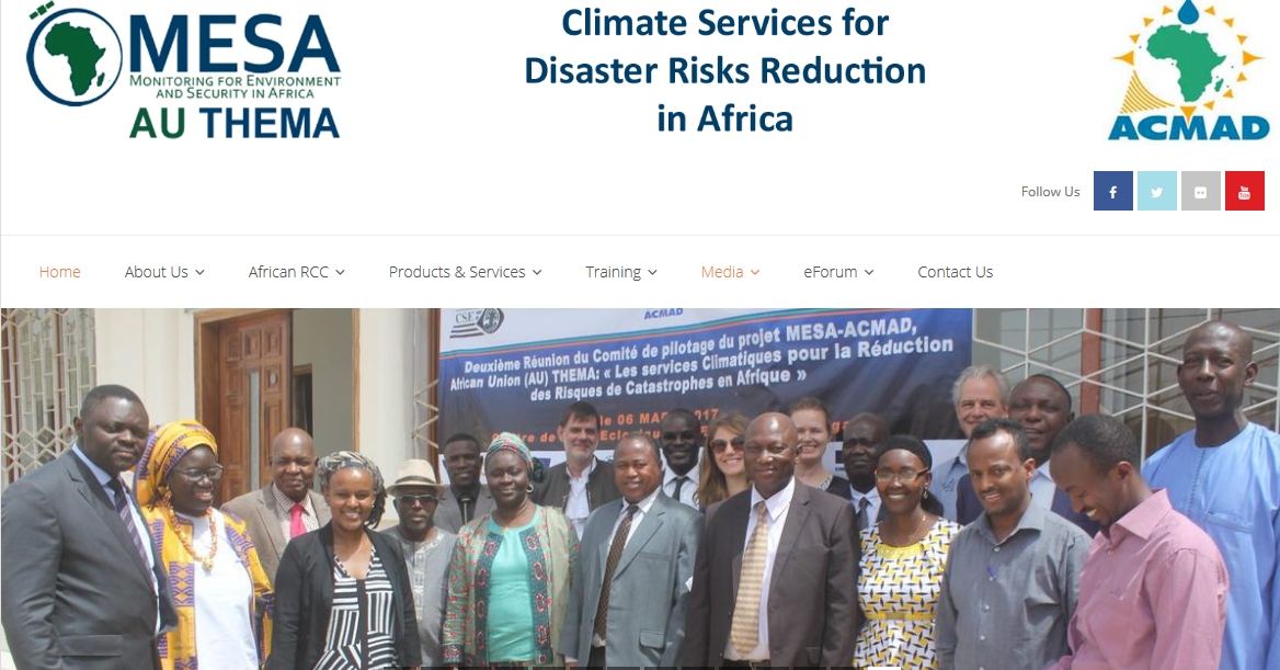 Screenshot-2018-2-6 Climate Services for Disaster Risks Reduction in Africa ACMAD-MESA THEMA Portal(1)